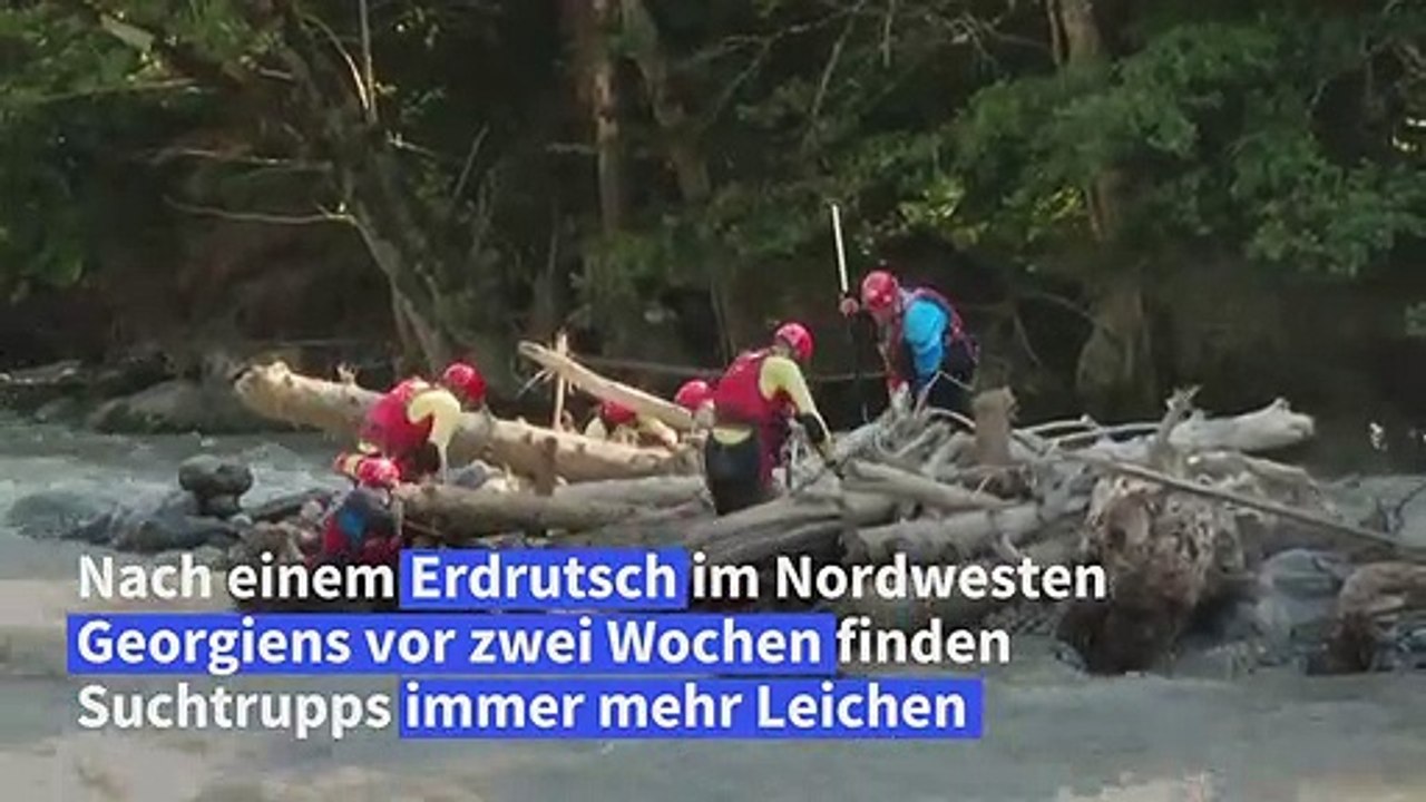 Zahl der Toten durch Erdrutsch in Georgien stark angestiegen