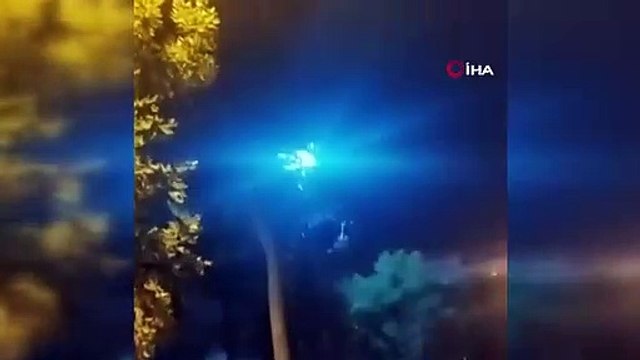 Büyükçekmece'de Leyleklerin Yol Açtığı Patlama Anı Kamerada