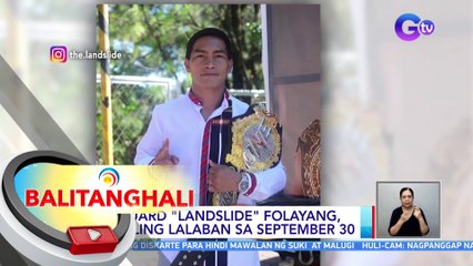 Eduard "Landslide" Folayang, muling lalaban sa September 30 | BT