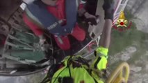 Lecco: Escursionista in difficoltà soccorso dai Vigili del Fuoco