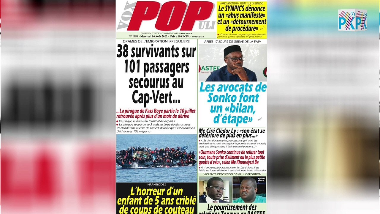 [] La revue des titres du 16 Août 2023 présentée  par Aminata Bane
