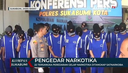 22 Tersangka Peredaran Gelap Narkotika Ditangkap Satnarkoba