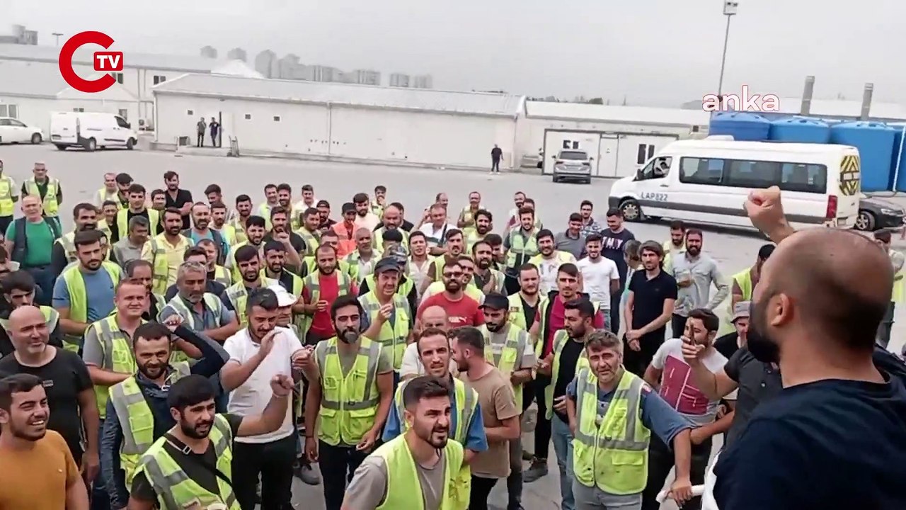 HALKALI İSTANBUL YENİ HAVALİMANI METRO HATTI İNŞAATI İŞÇİLERİ GREVDE: "HAKLARIMIZI ALINCAYA KADAR EYLEMİMİZ SÜRECEK"