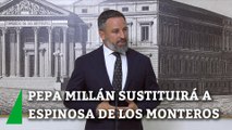 Pepa Millán sustituirá a Espinosa de los Monteros como portavoz de Vox en el Congreso