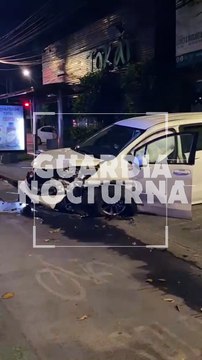 #Preliminar Circulaba a exceso de velocidad y terminó chocando contra un restaurante Tokai #GuardiaNocturna