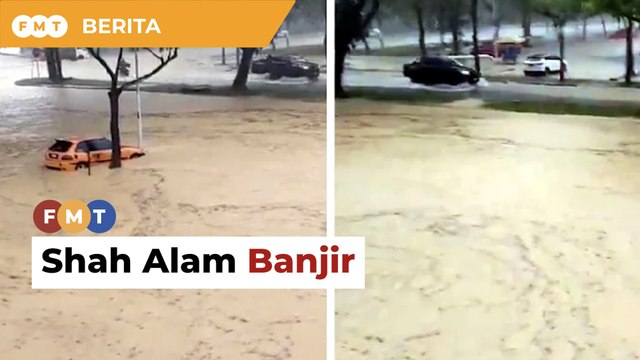 Hujan lebat, Shah Alam dilanda banjir kilat
