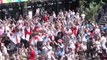 England fans celebrate three goals as Lionesses reach Women’s World Cup final