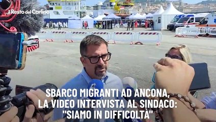 Sbraco migranti ad Ancona, la video intervista al sindaco: "Siamo in difficolt?"
