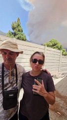 Declaraciones de los primeros desalojados por el incendio en Tenerife