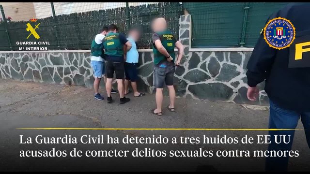 Detienen a 3 huidos de EEUU buscados por delitos sexuales contra menores