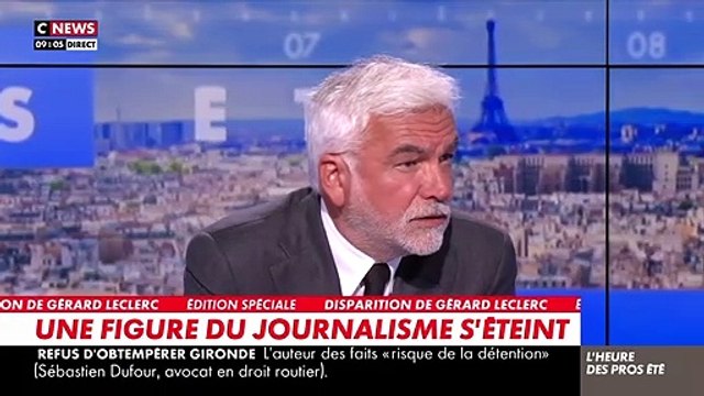Didier Barbelivien évoque la mort de Gérard Leclerc sur CNews.