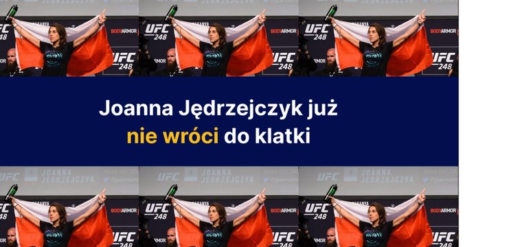 Joanna Jędrzejczyk już nie wróci do klatki