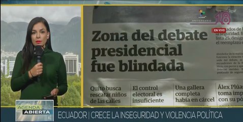 Ecuador prosigue cuenta regresiva para comicios en medio de violencia política
