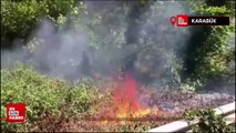 Karabük'te ormanlık alandaki örtü altı yangını korkuttu