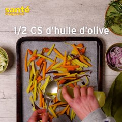 Salade tiède de carottes anciennes aux herbes fraîches