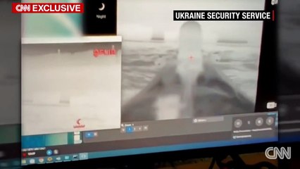 L'Ukraine a publié des images du moment où elle a fait sauter le pont vers la Crimée avec son drone sous-marin