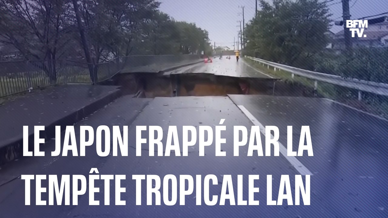 Japon: d'importants dégâts après le passage de la tempête tropicale Lan