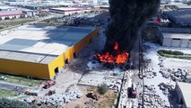 Aksaray'da Geri Dönüşüm Tesisi Yangını