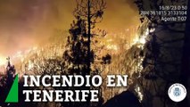 Declarado un fuego en Arafo (Tenerife) que obliga a desalojar 4 poblaciones