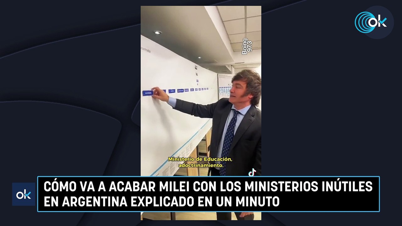 Cómo va a acabar Milei con los ministerios inút...