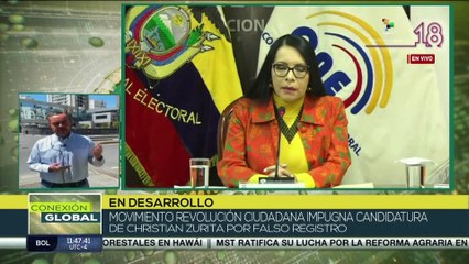 Ecuador: Movimiento Revolución Ciudadana objeta candidatura de Christian Zurita
