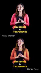 Manju Warrier & Honey Rose