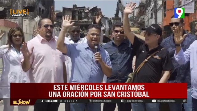 Pastor Guillen levanta sus manos en Oración por el Pueblo de San Cristóbal | El Show del Mediodía