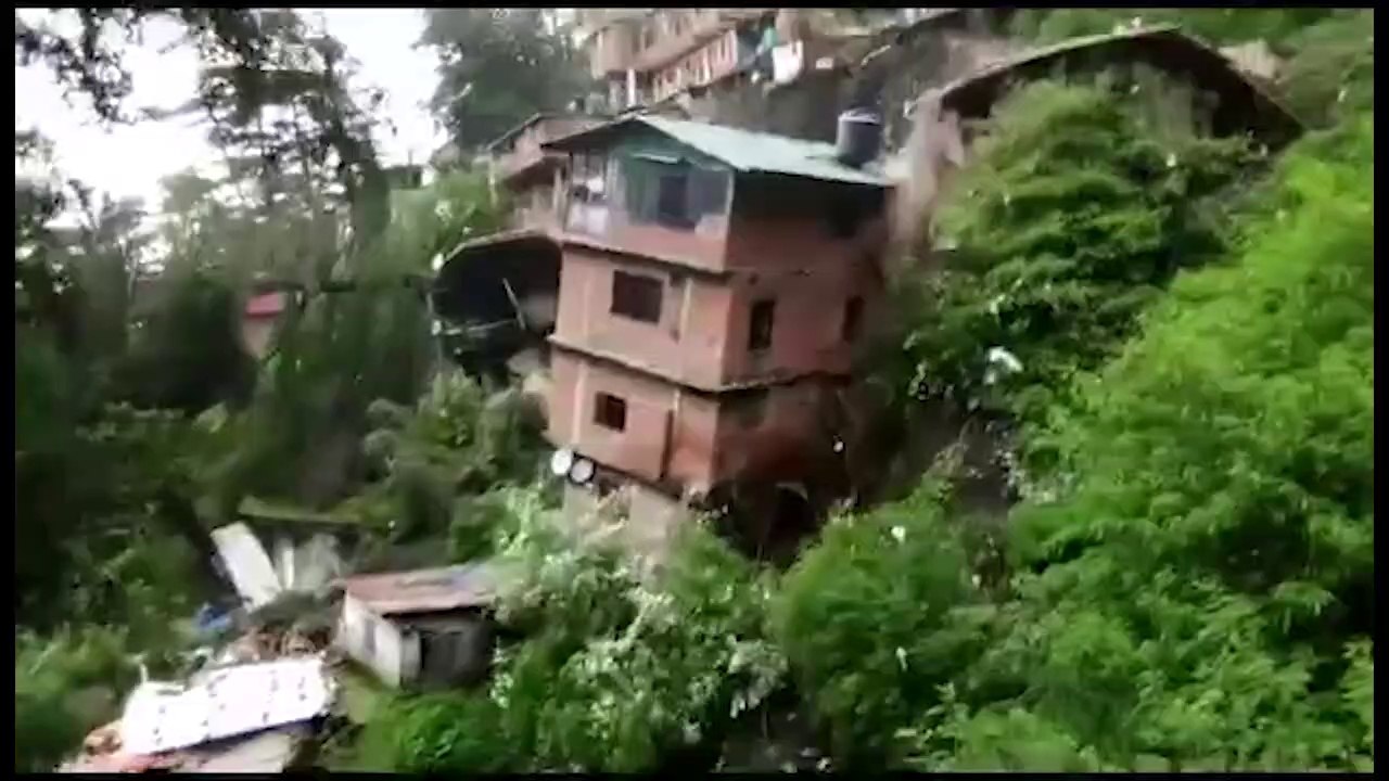 Shimla House Collapsed due to Landslide video Dailymotion