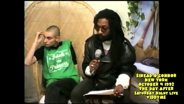 Sinead Oconnor Interview - Day After Ripping Picture Of the Pope on SNL (Oct 4, 1992)
