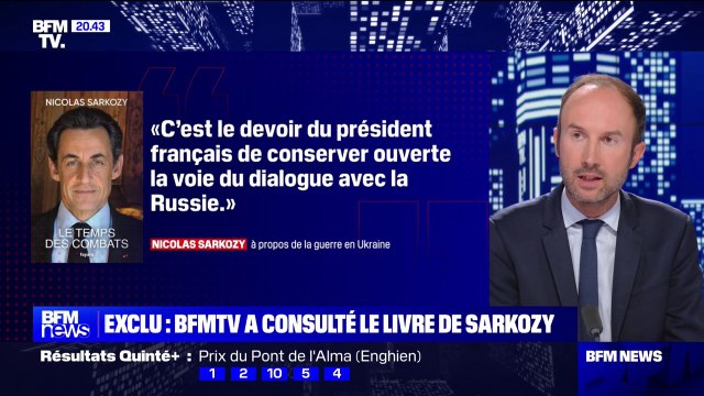 Guerre en Ukraine: dans son nouveau livre, Nicolas Sarkozy considère que c'est le devoir du président français de conserver ouverte la voie du dialogue avec la Russie