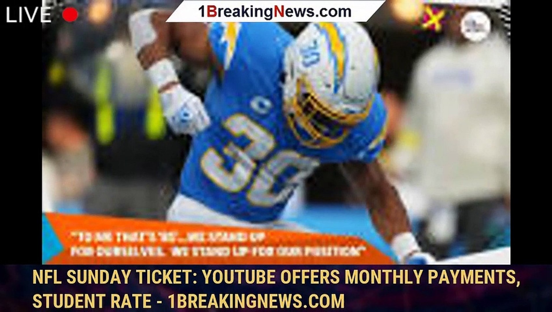 NFL Sunday Ticket: Offers Monthly Payments, Student Rate