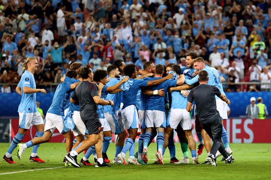 مانشستر سيتي بطلاً لكأس السوبر الأوروبية