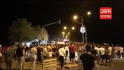 Bozova'da gerginlik sürüyor! Yol trafiğe kapatıldı