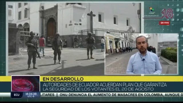 Autoridades ecuatorianas acuerdan plan de seguridad para las elecciones del próximo domingo