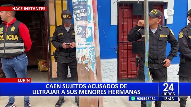 Lurín: Capturan a sujetos acusados de ultrajar a sus dos menores hermanas