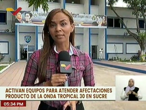 Sucre | Activan despliegue para atender afectaciones producto de la onda tropical 30 en el edo. Sucre