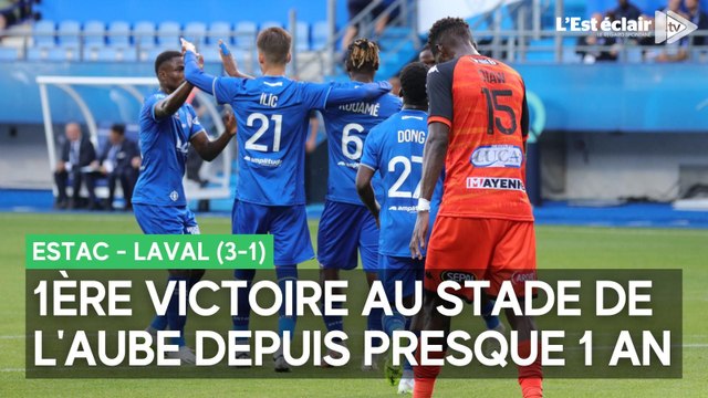 Retour sur la victoire de l'Estac contre Laval (3-1), la 1ère à domicile depuis le 28 août 2022