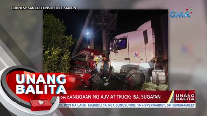 UB: Lima, patay sa banggaan ng auv at truck; isa, sugatan