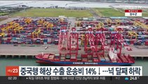 중국행 해상 수출 운송비 14%↓…넉 달째 하락