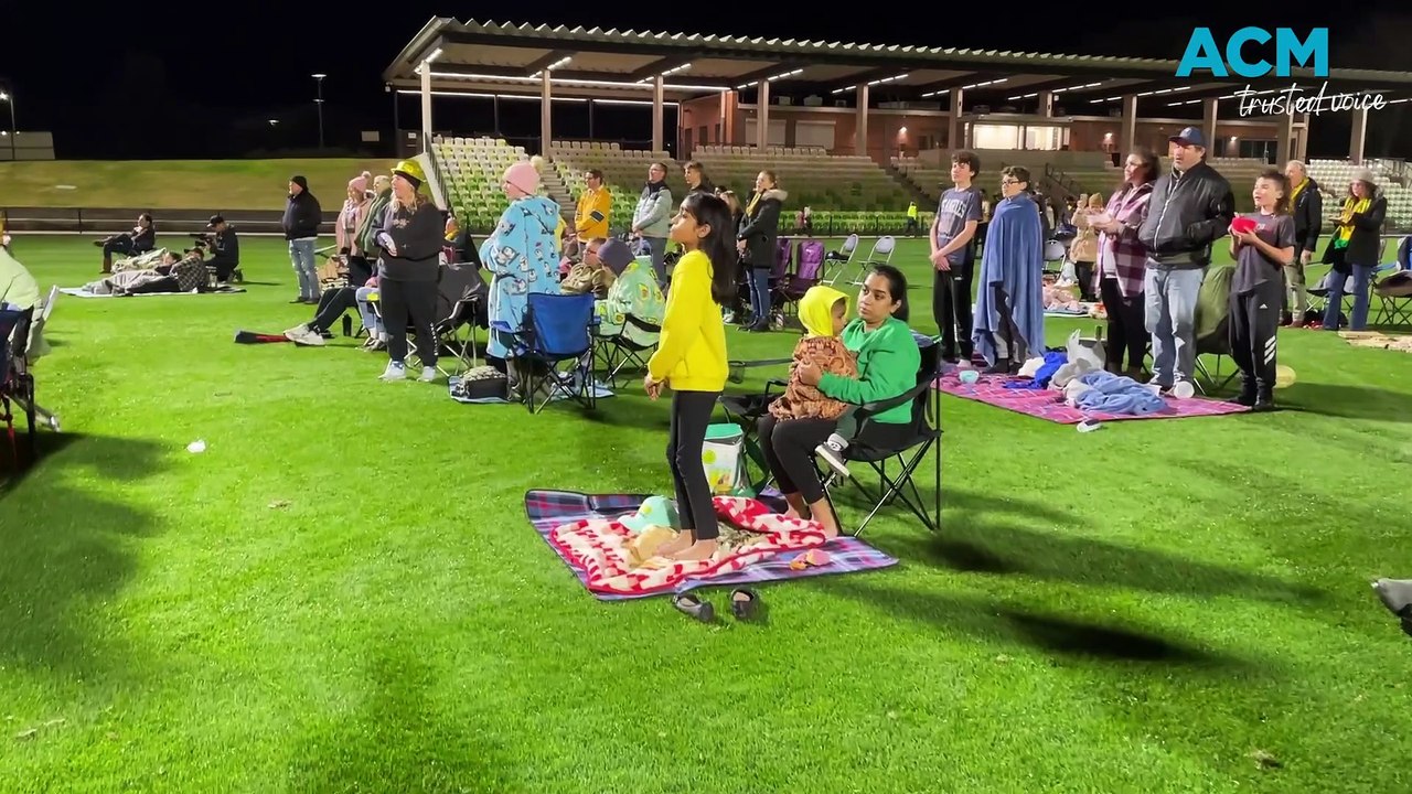 Women's World Cup live site at Maitland Sportsground for the Matildas' semi-final match against England on Wednesday, August 16.