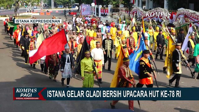 Begini Situasi di Monas, Warga Antuasias Nantikan Kirab Bendera Pusaka Merah Putih!