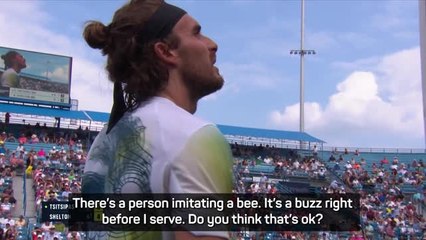 You cannot bee serious - Tsitsipas says fans were buzzing for wrong reasons