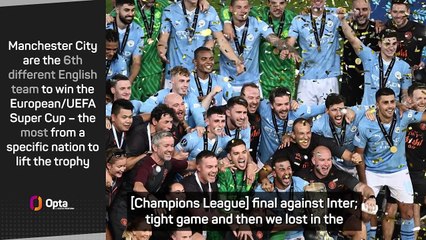 Guardiola fires another dig at Premier League scheduling after Super Cup triumph
