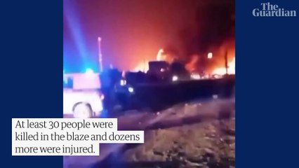 Download Video: Russia- explosion at Dagestan petrol station kills at least 30 - russia ukraine war update today