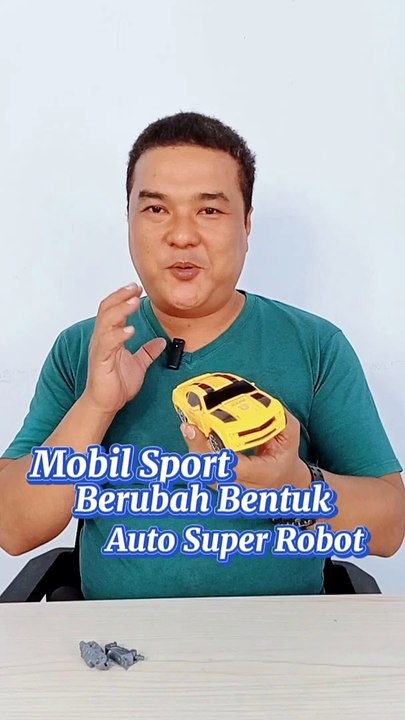 Mainan mobil berubah bentuk robot - mainan robot transform - mainan mobil-mobilan anak #short