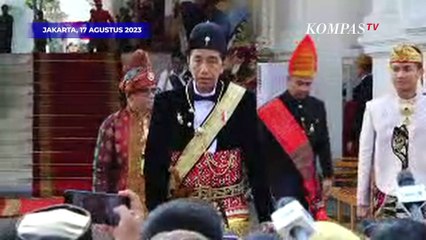 Jokowi Pakai Baju Daerah Ageman Songkok Singkepan Ageng di Upacara HUT ke-78 RI