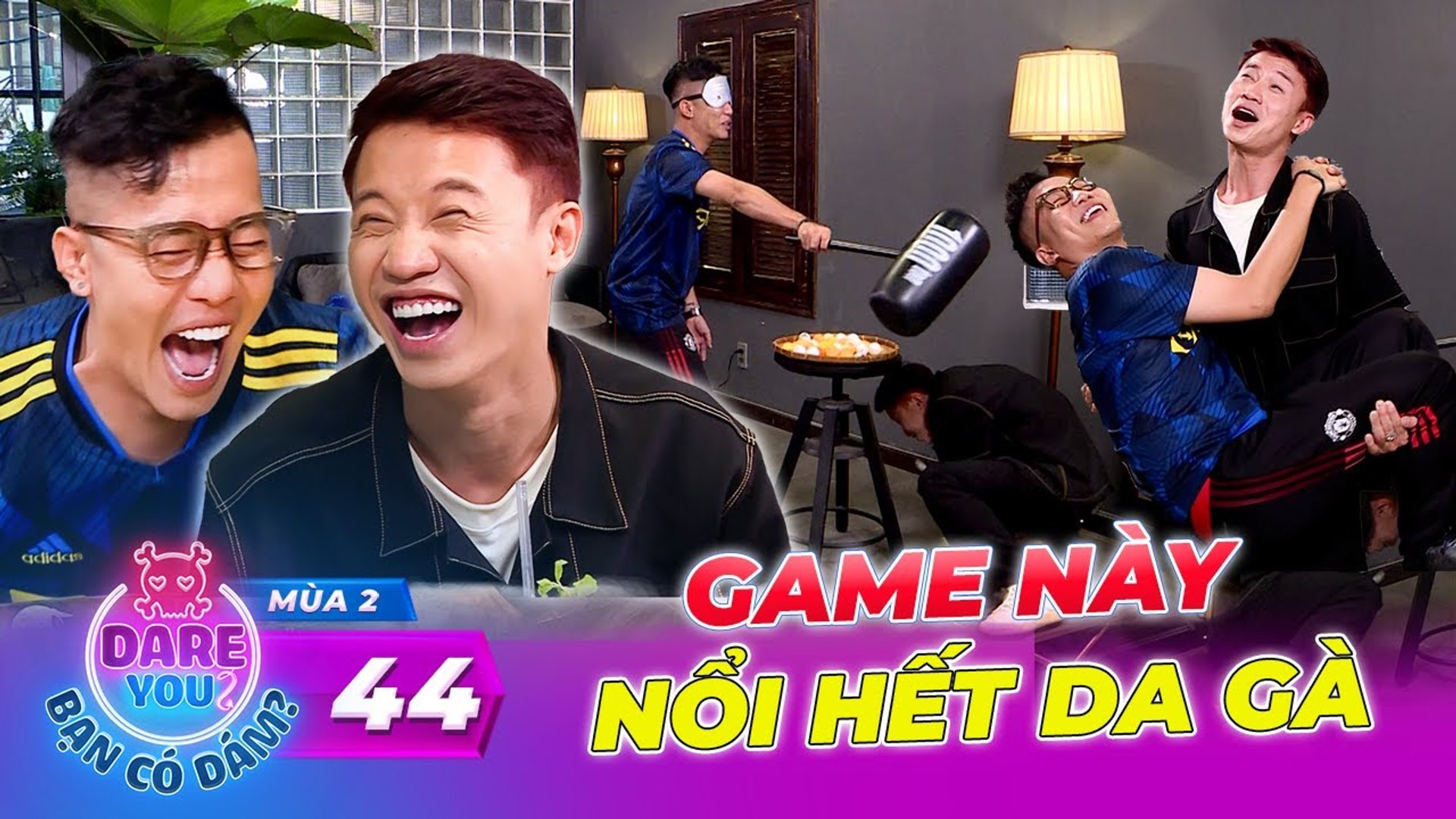 ⁣Dare You #44 _ Phương Nam FAPTV tung chiêu thả thính làm Hoàng Rapper 'sởn gai ốc'