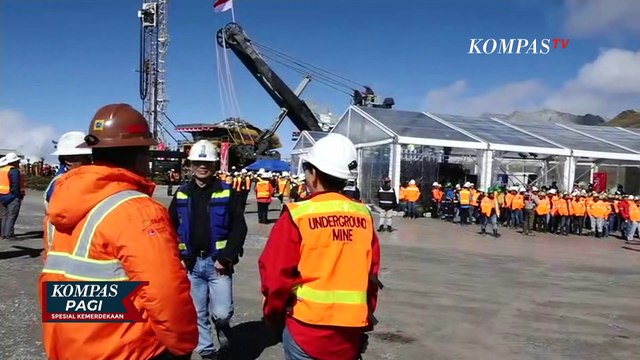 Bentangkan Bendera Raksasa di Lereng Grasberg, PT Freeport Raih Guinness World Record!