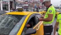 Kadıköy'de Taksilere Emniyet Kemeri Denetimi