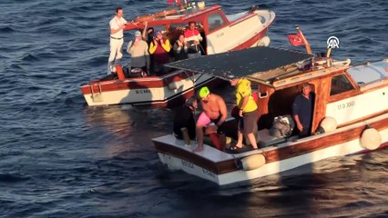 ÇANAKKALE - 2. Gökçeada Açık Deniz Yüzme Maratonu yapıldı